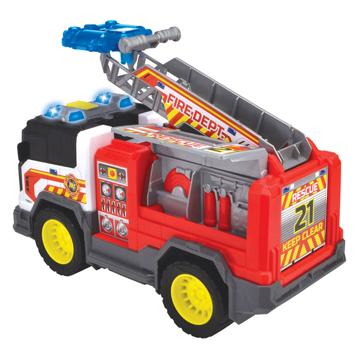 Dickie toys - brandweerwagen - opvouwbare ladder - licht en geluid - vanaf 3 jaar