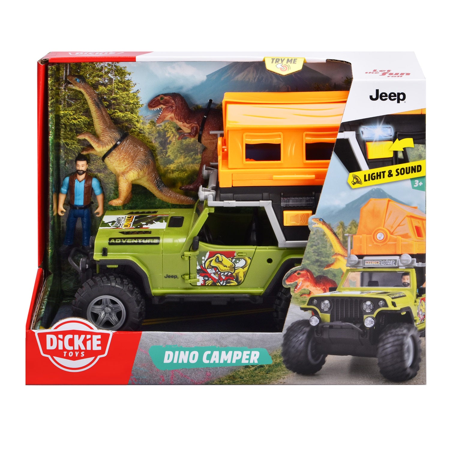 Dickie dino camperspeelset, 4dlg.