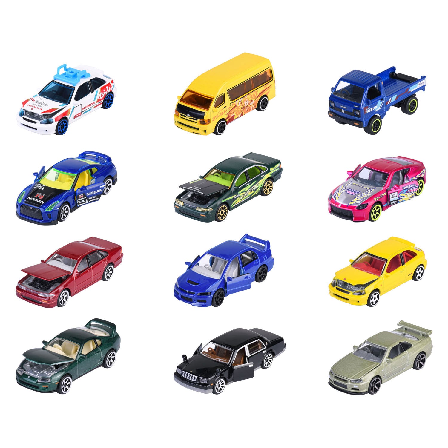 Majorette Japanse serie die-cast auto's bonuspakket, 5st.