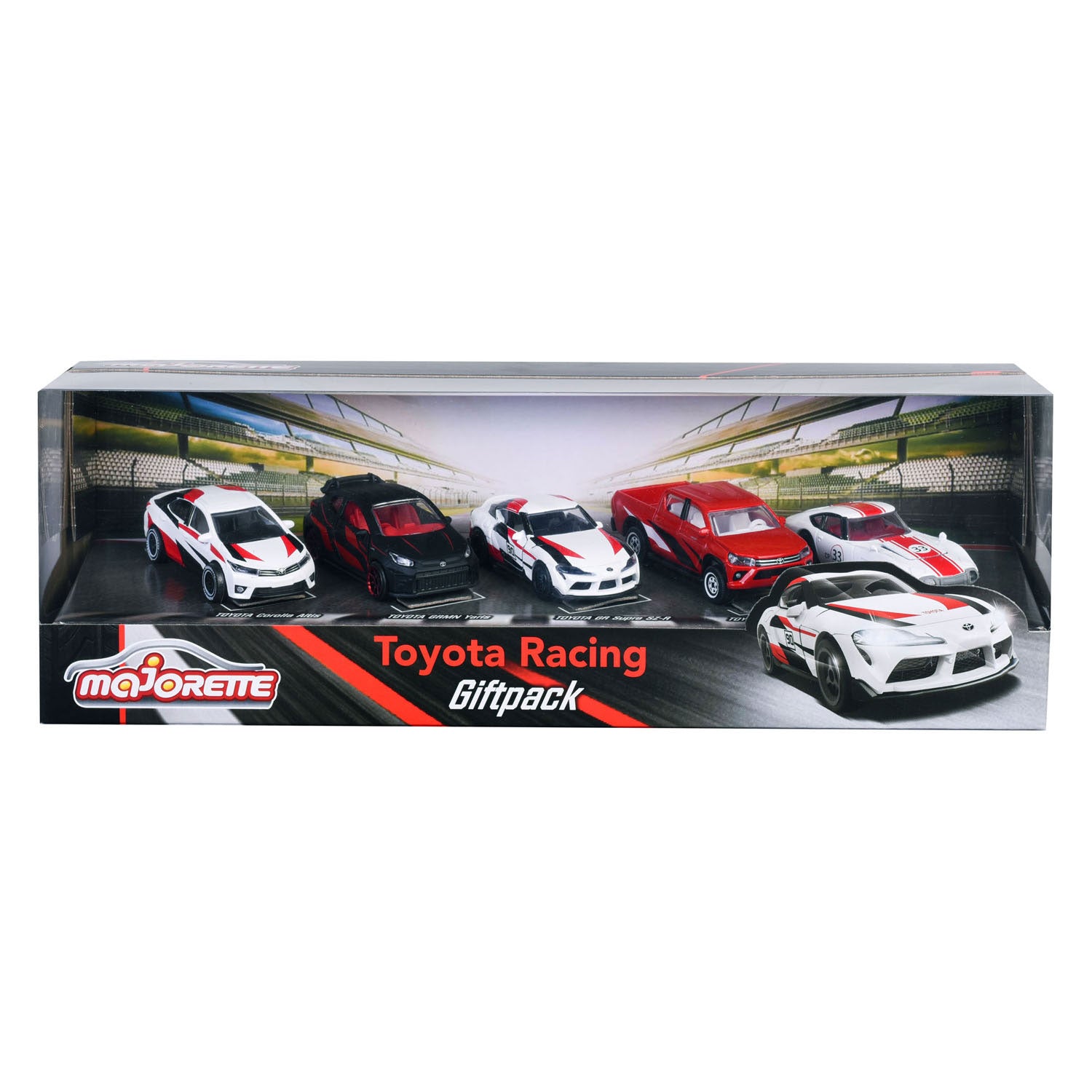 Majorette Toyota Die-Cast Race Auto's geschenkverpakking, 5st.