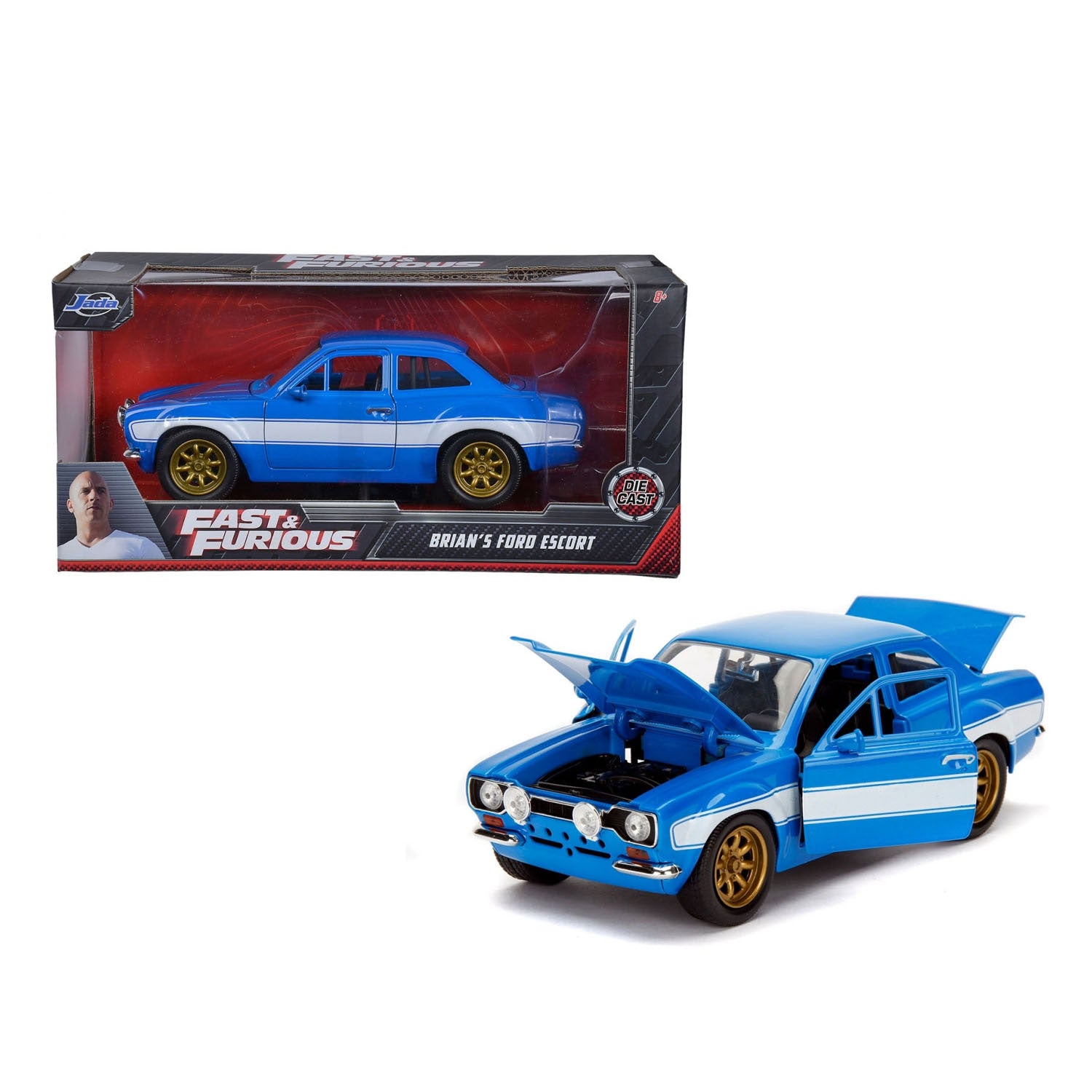 Jada speelgoed jada die-cast fast and furious 1974 ford escort 1:24