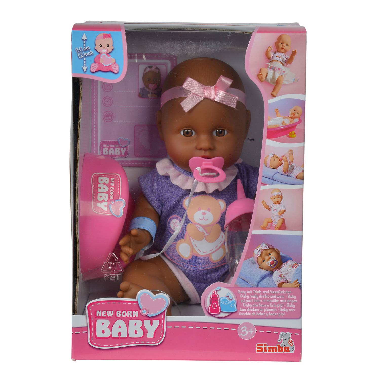 Pasgeboren babypop, 4dlg.