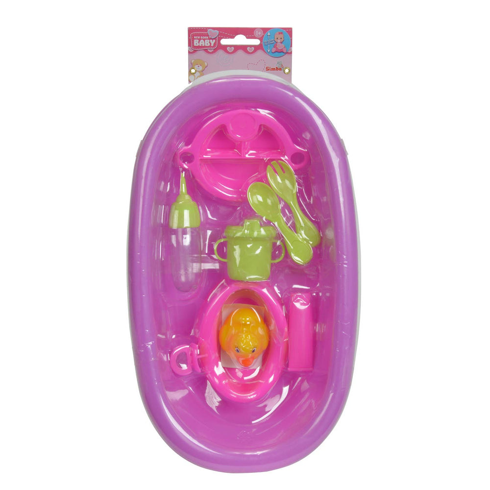 Simba poppenbadje met accessoires badspeelgoed voor kinderen - inclusief badeendje.