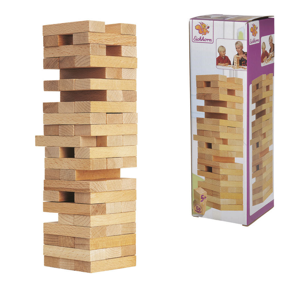 Eichhorn houten stapeltoren, 54dlg.