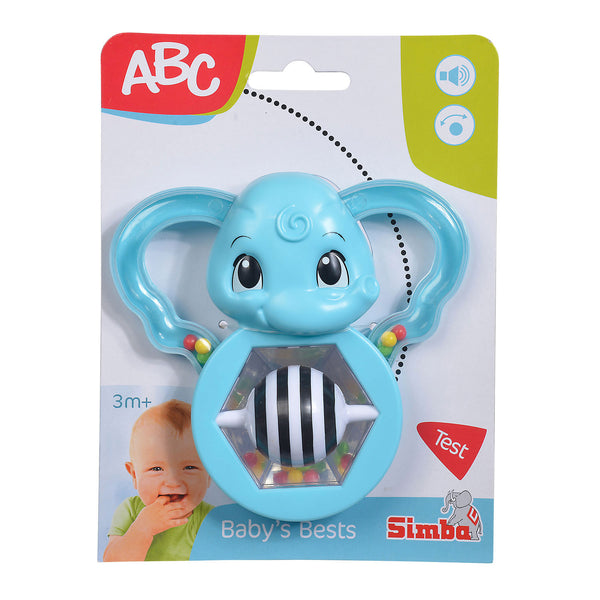 Abc rattle elephant with mirror
