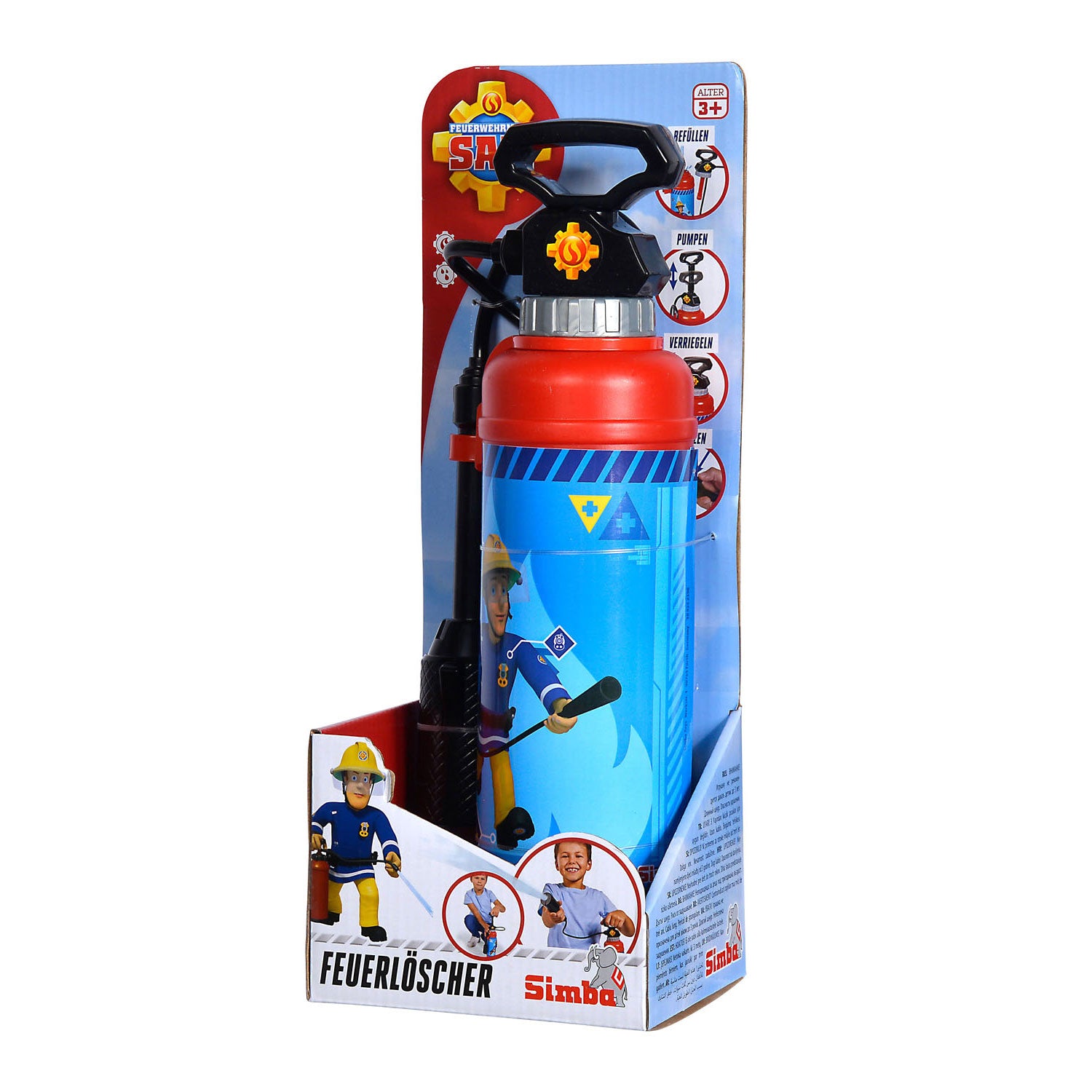 Simba Fireman Sam fire extinguisher pro water gun