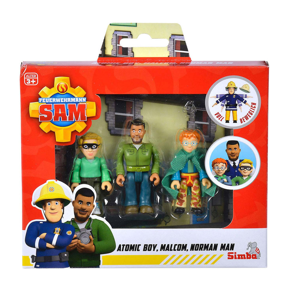 Simba brandweerman sam superheld speelfiguren, 3st.
