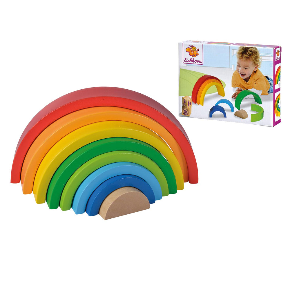 Eichhorn houten stapelregenboog, 8dlg.