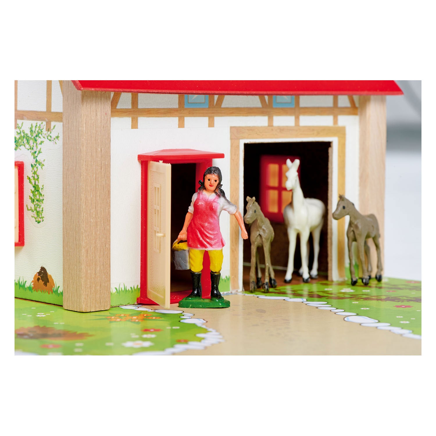 Eichhorn Houten Boerderij met Accessoires 20dlg.