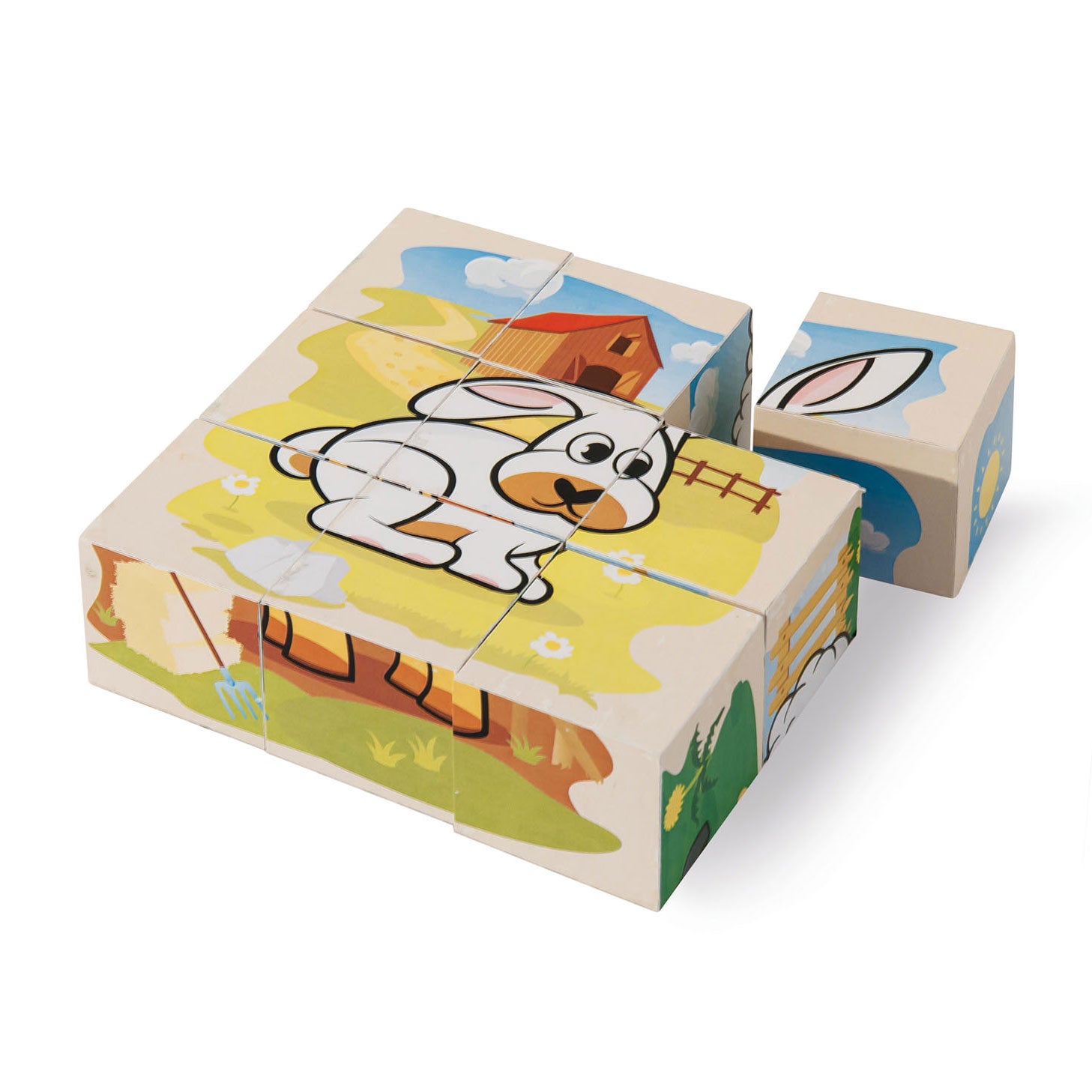 Eichhorn Houten Blokpuzzelboerderij