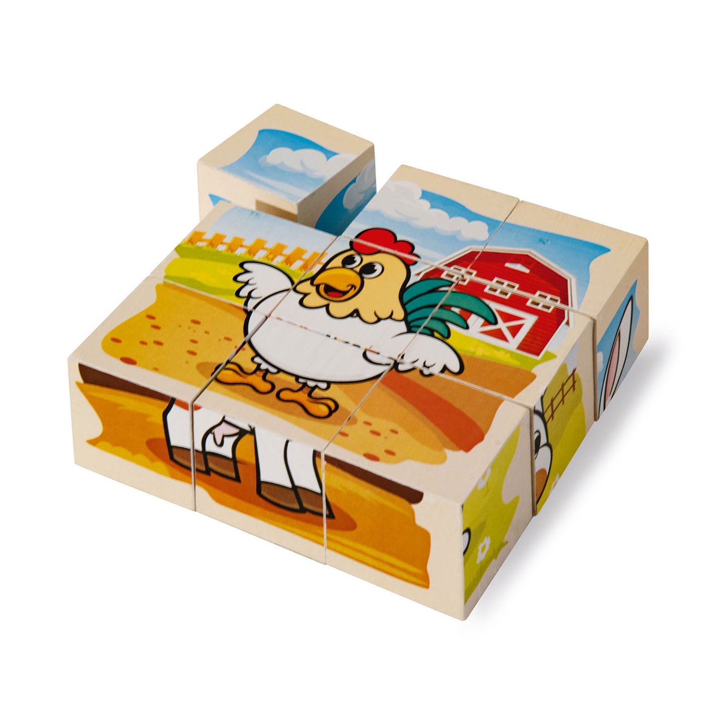 Eichhorn Houten Blokpuzzelboerderij