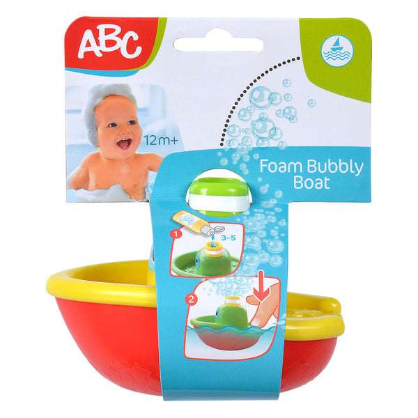 Abc bubble bath boat toy for the bath - colourful bath toy.
