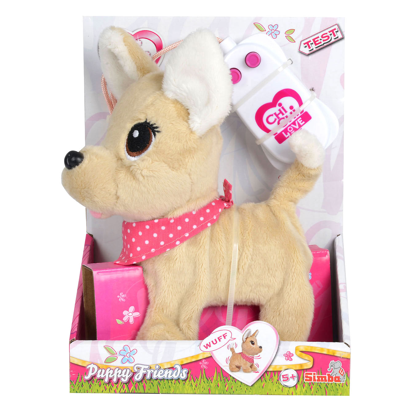 Simba chi chi houdt van puppyvriendjes lopen met afstandsbediening