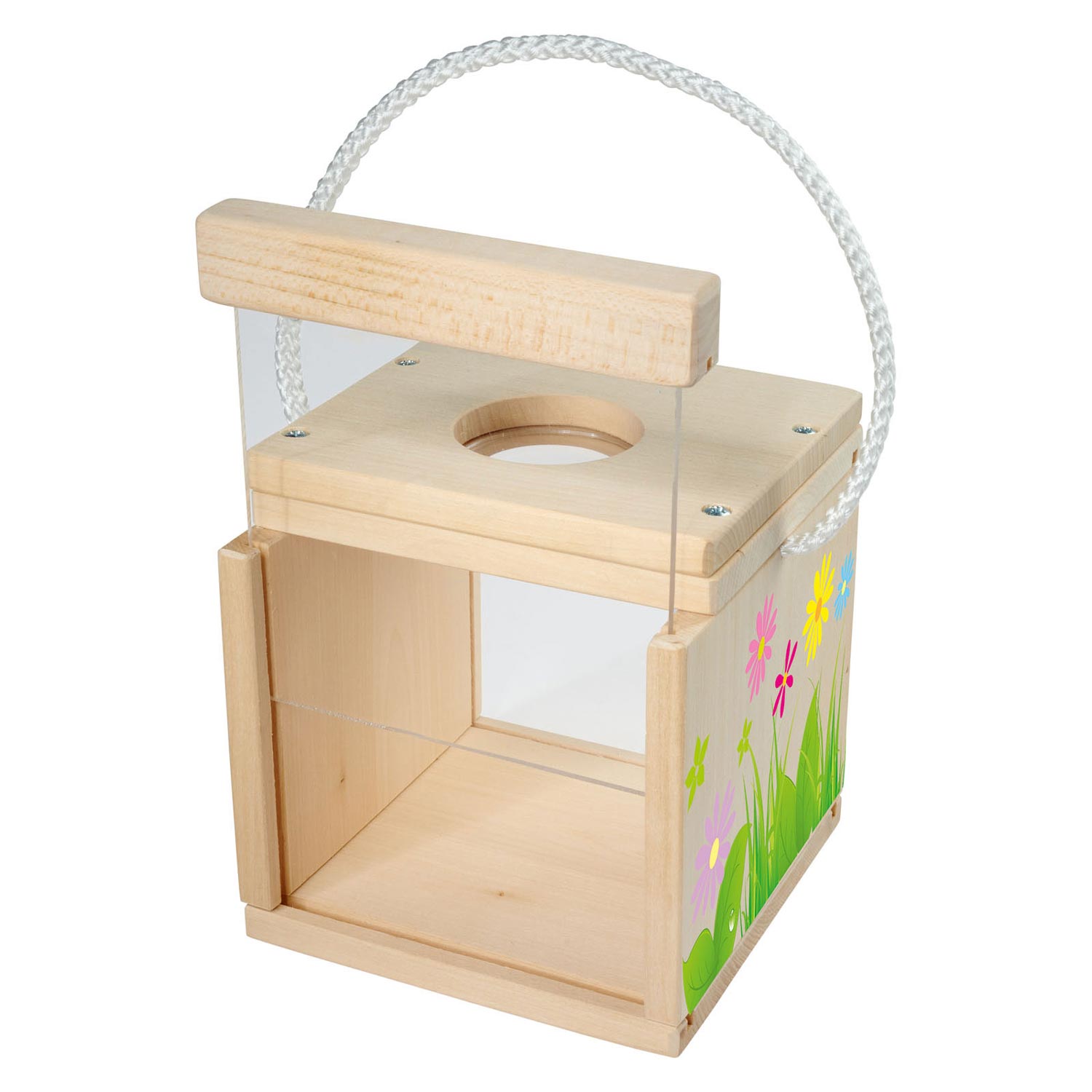 Eichhorn buiten houten insectenkijkdoos