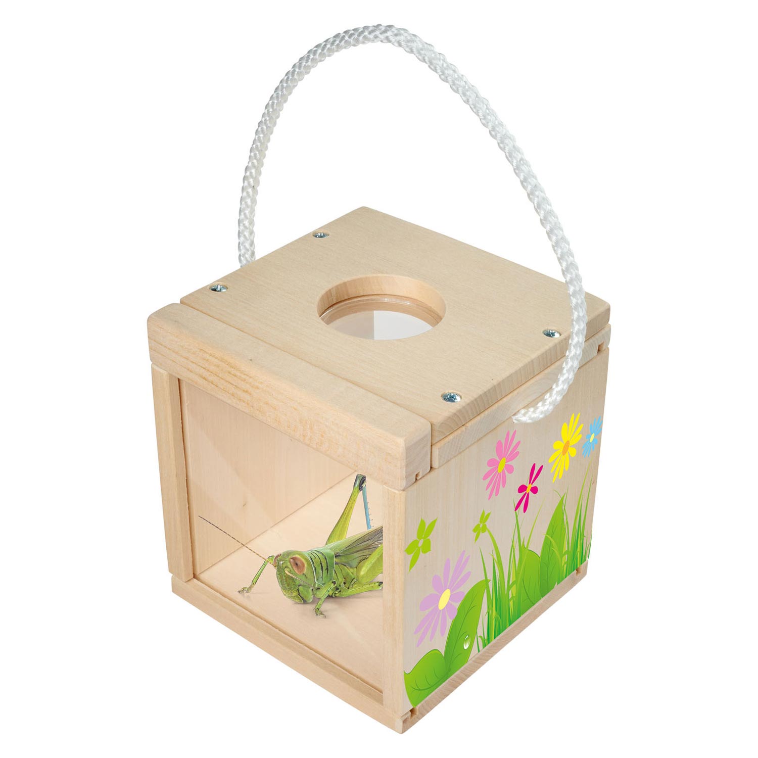 Eichhorn buiten houten insectenkijkdoos