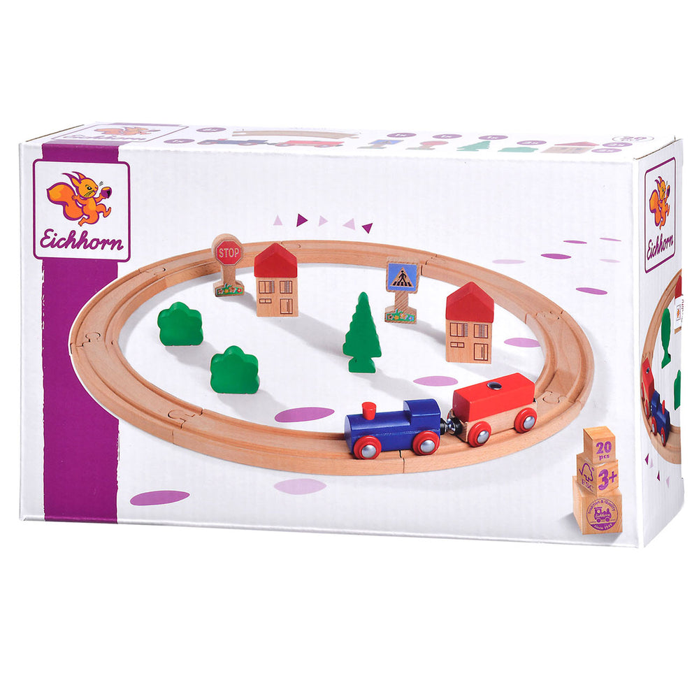 Eichhorn treinbaan speelset, 20dlg.