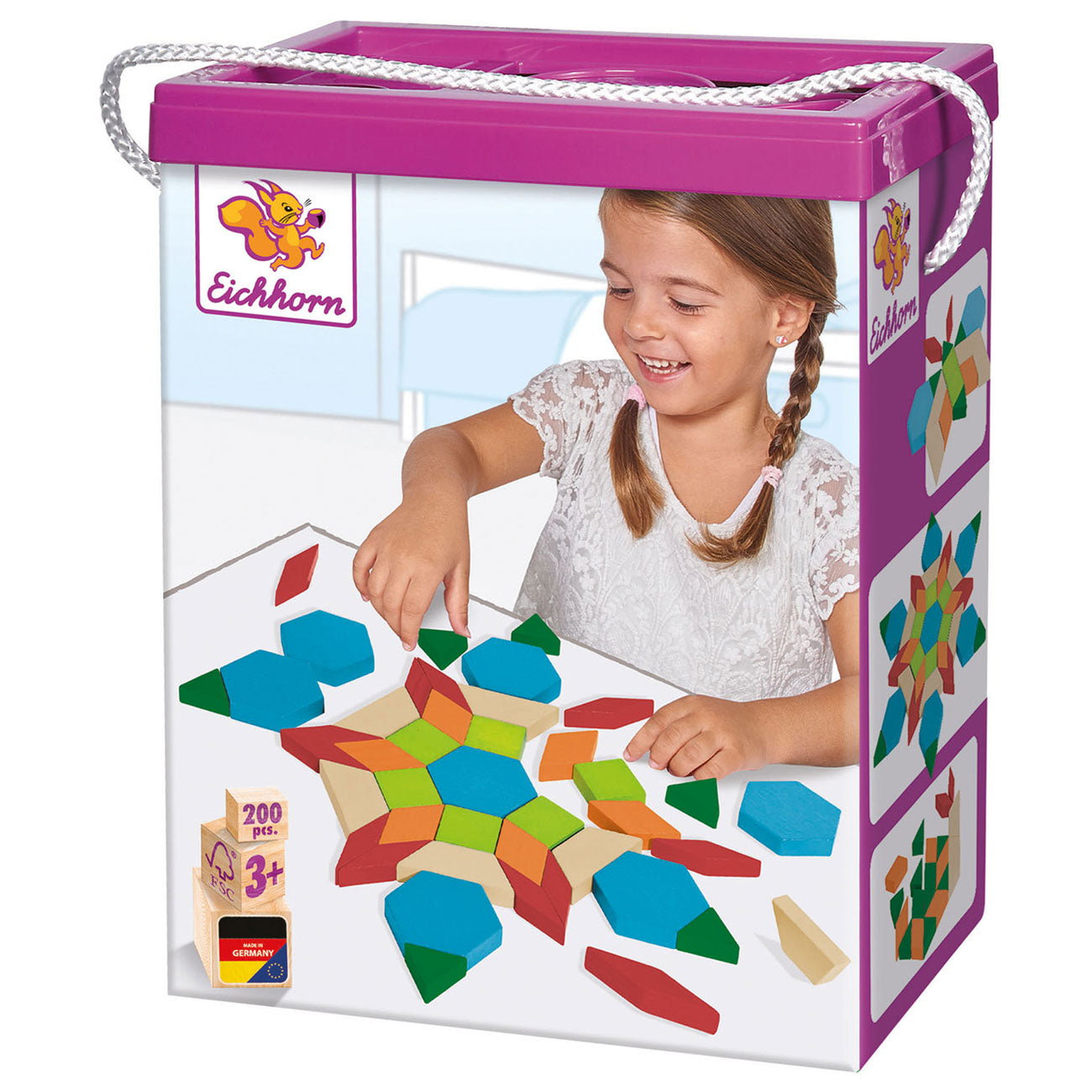 Eichhorn Mozaïek Vormen, 200dlg.