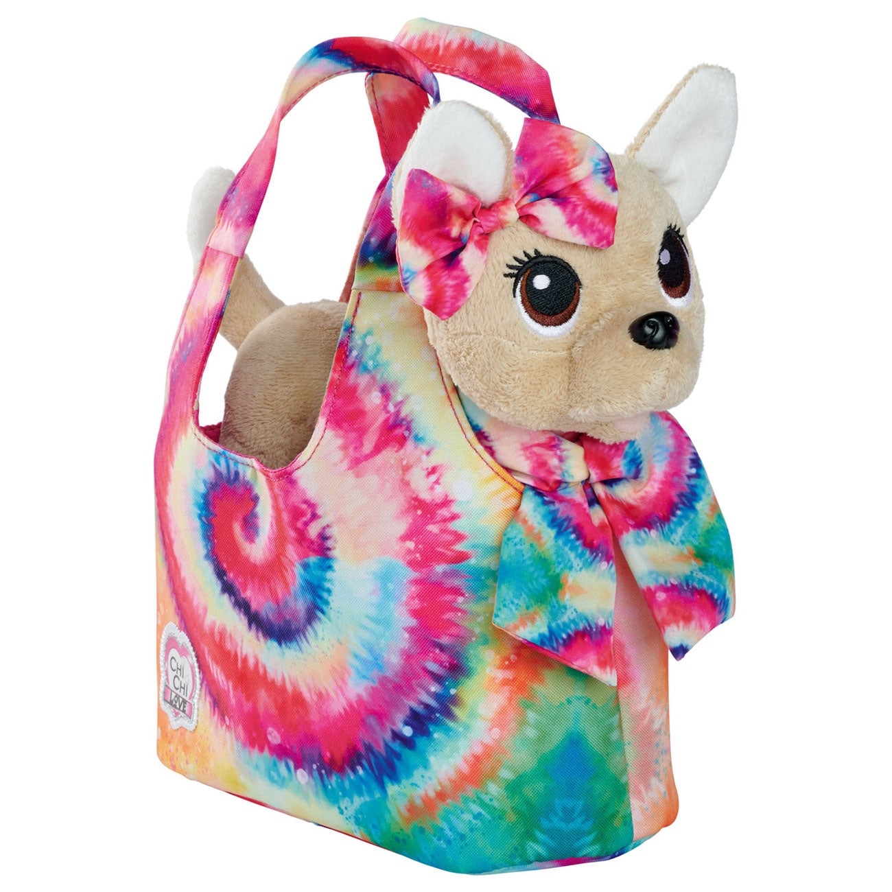 Chi Chi Love Puppy Knuffel in Tas Batik-stijl