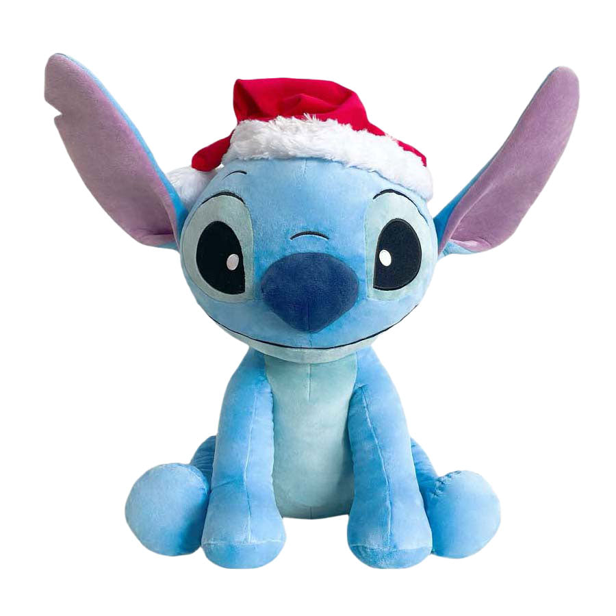 Disney stitch knuffel pluche met kerstmuts, 50cm