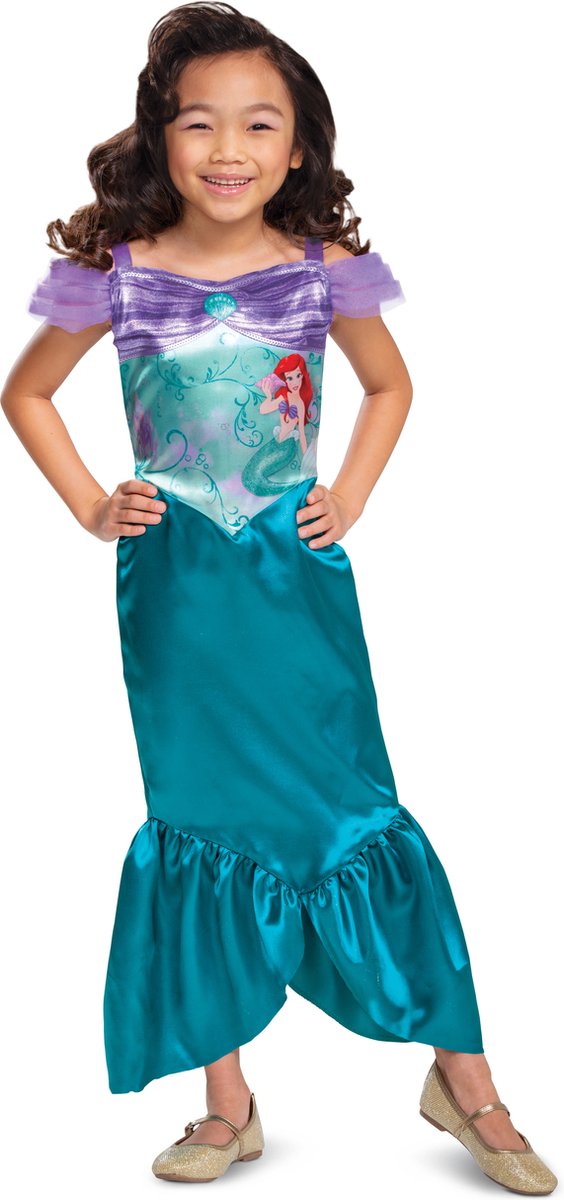 Disguise disney prinses - the little mermaid, ariel basic plus , maat s (5 - 6 jaar), meisjes