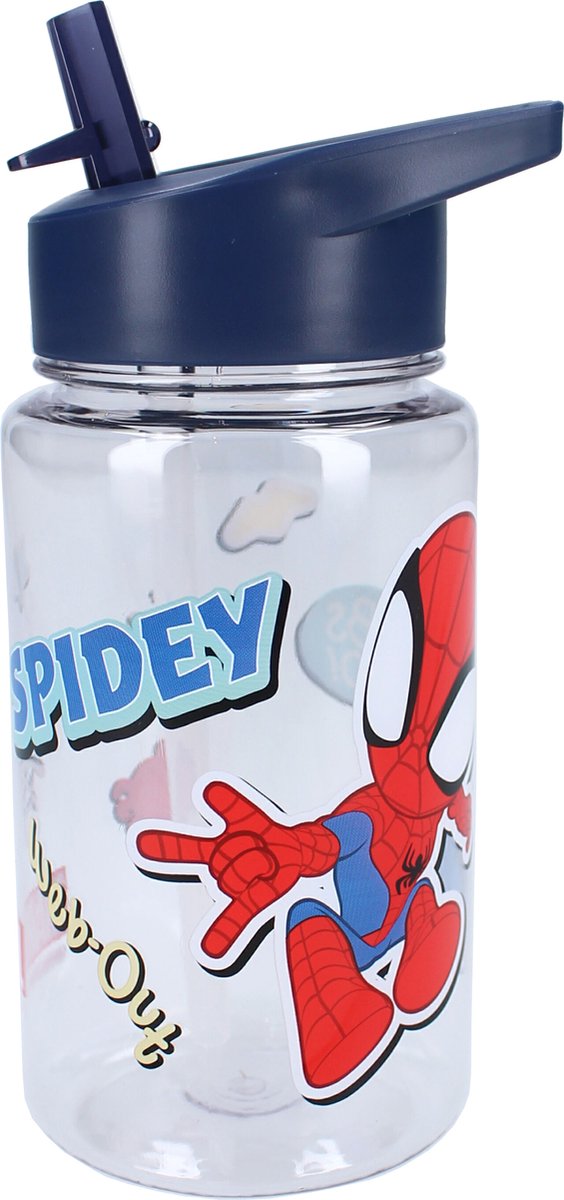 Vadobag spidey drinkfles - drink up - 450 ml - schoolbeker