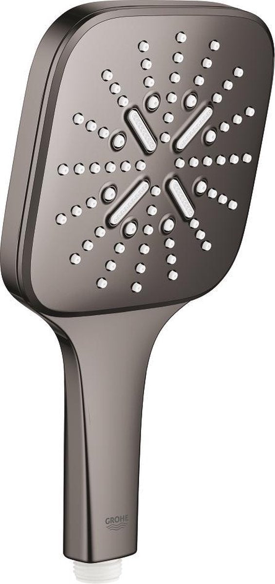 Grohe rainshower smartactive cube 130 handdouche - 3 straalsoorten - hard graphite - 26582a00