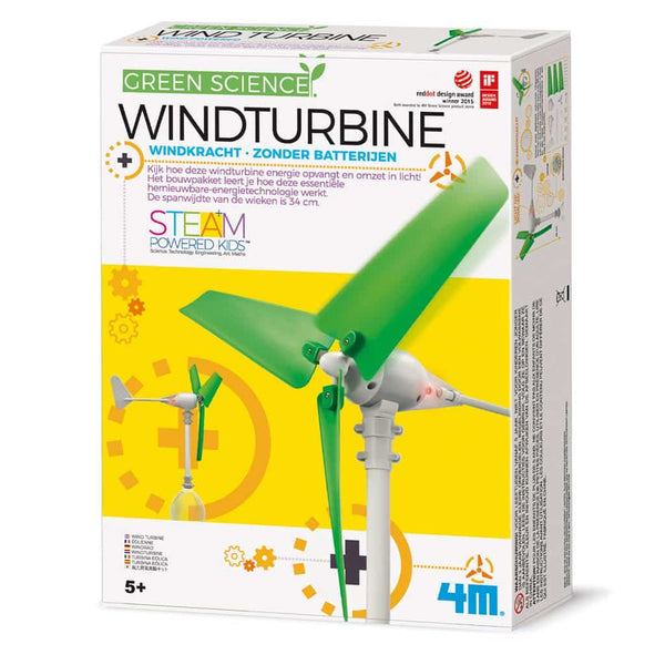 4m wetenschap en spel - bouw je windturbine en maak licht - kidzlabs - green science - 5 jaar