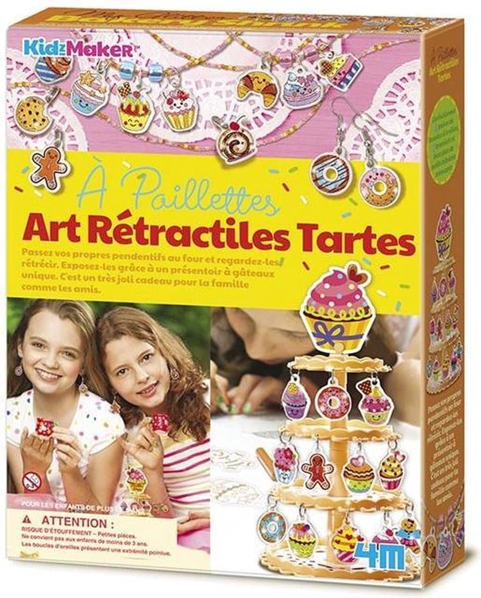 Imp 4m krie glittertaart sieraden maken en kleuren