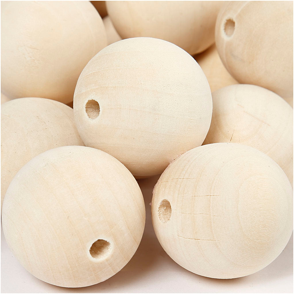 Creativ company https: www.cchobby.nl houten-kraal-d-35-mm-gatgrootte-6-mm-50-stuk-1-doos