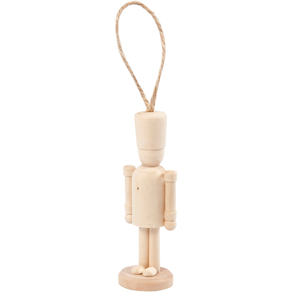 Creatief bedrijf houten figuur met ophangkoord