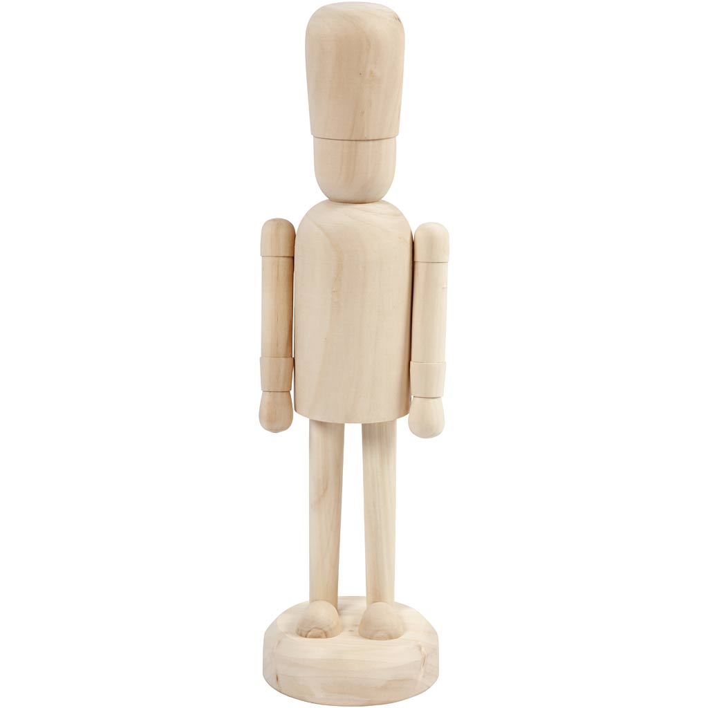 Creativ company houten figuur op voet, 45cm