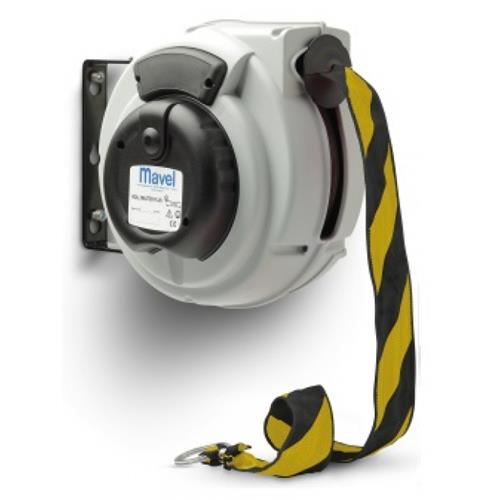Mavel haspel afzetlint geel zwart 16mtr