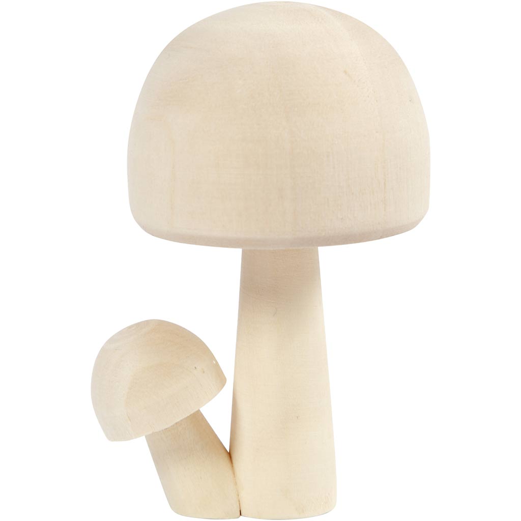 Creatief bedrijf gecombineerde houten paddestoelen