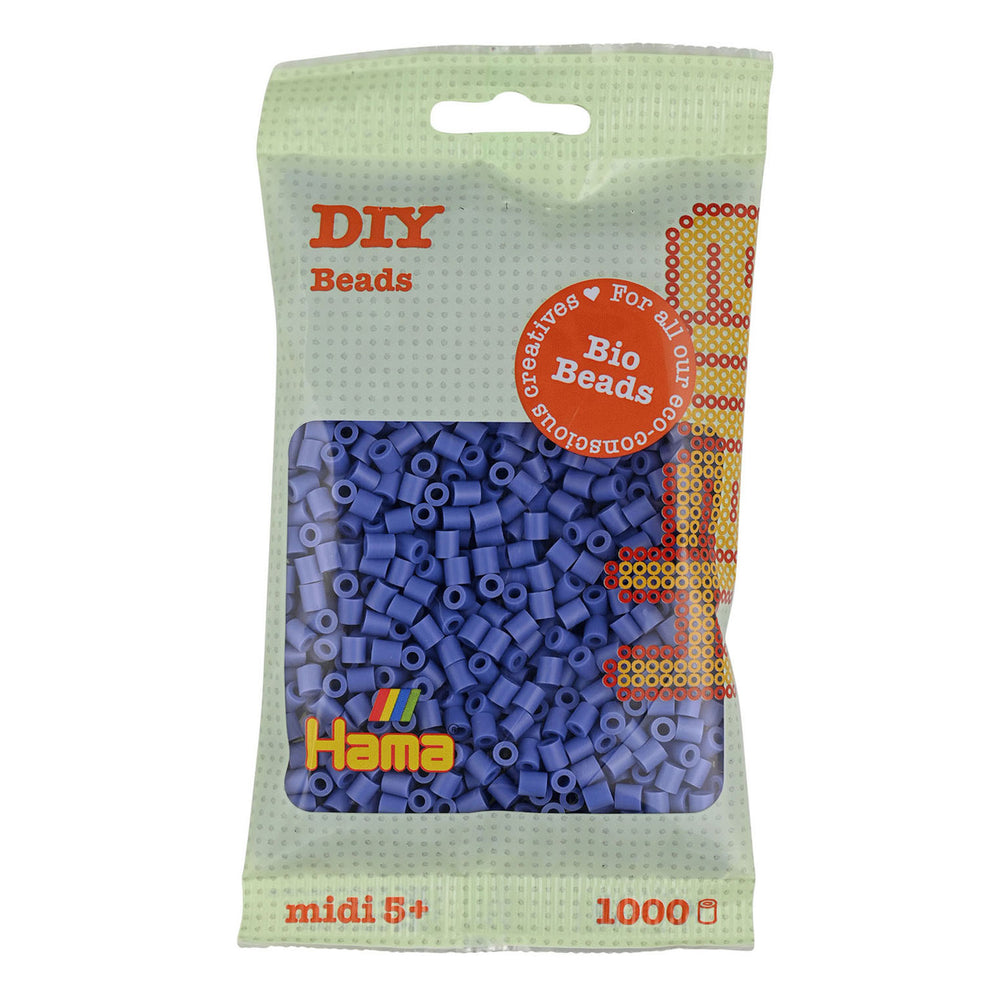 Hama midi bio strijkkralen - lavendel paars (107), 1000st.