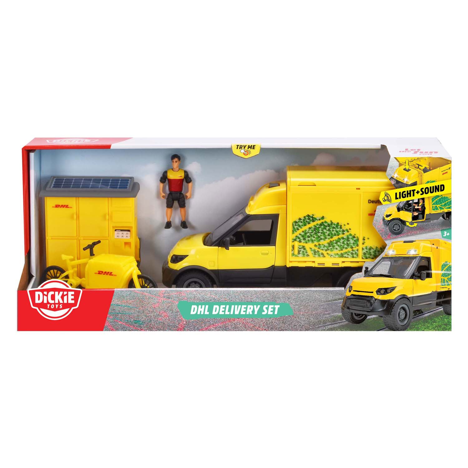 Dickie dhl pakketvoertuigset