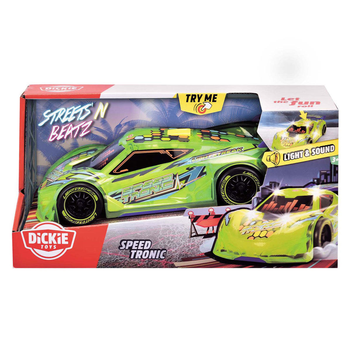 Dickie speed tronic groene raceauto