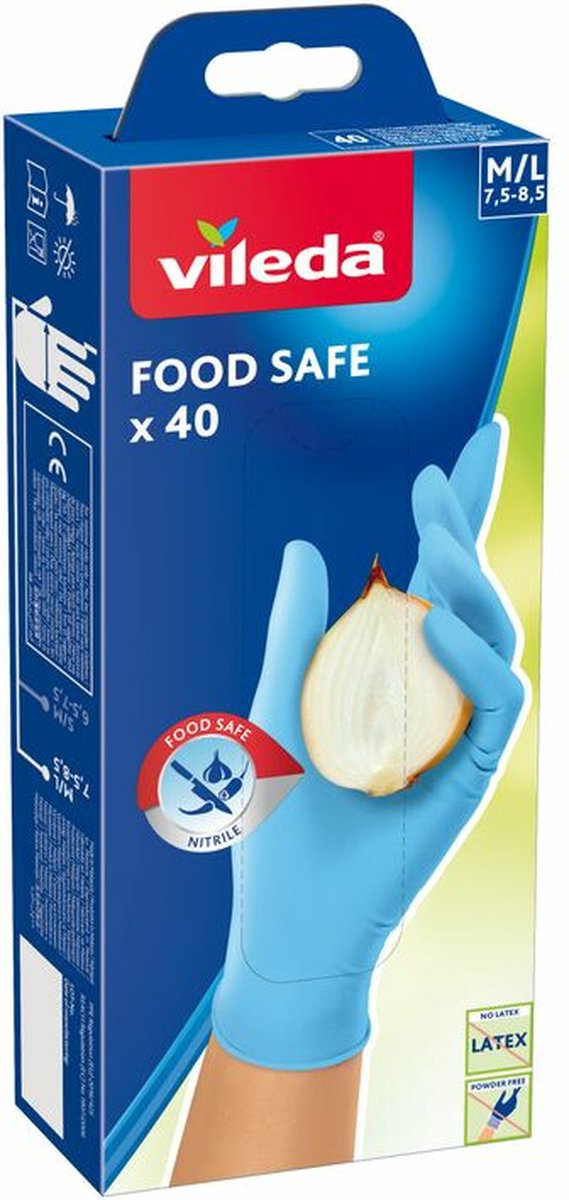 Vileda food safe handschoenen - 40 stuks