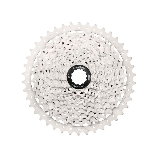 SunRace cassette 10V 11-42 CSMS3 metallic zilver