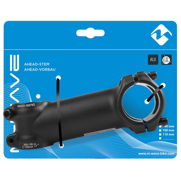 Potence A-Head Zoom 28.6 100 31.8mm - Noir
