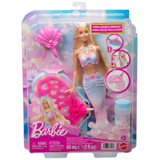 Barbie glitterende zeemeermin met bellen