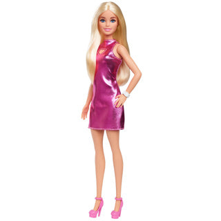 Barbie fashionista pop roze jurk met hartvormige uitsparing