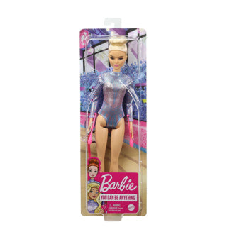 Mattel barbie ritmische gymnastiek pop blond + accessoires