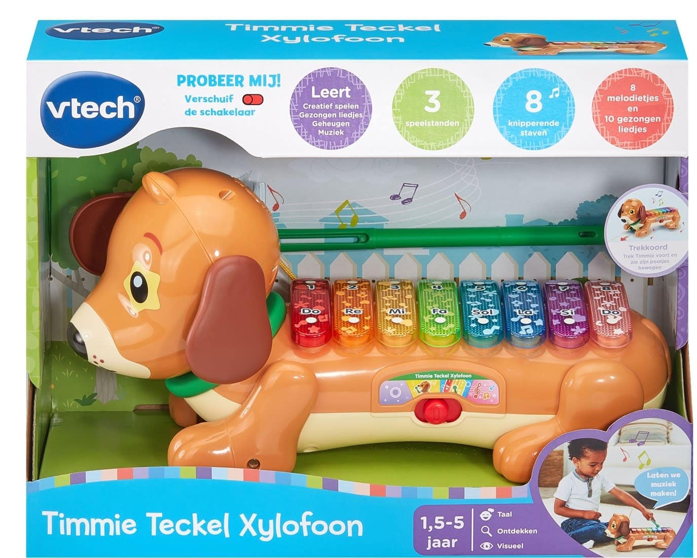 Vtech timmie teckel xylofoon met licht en geluid