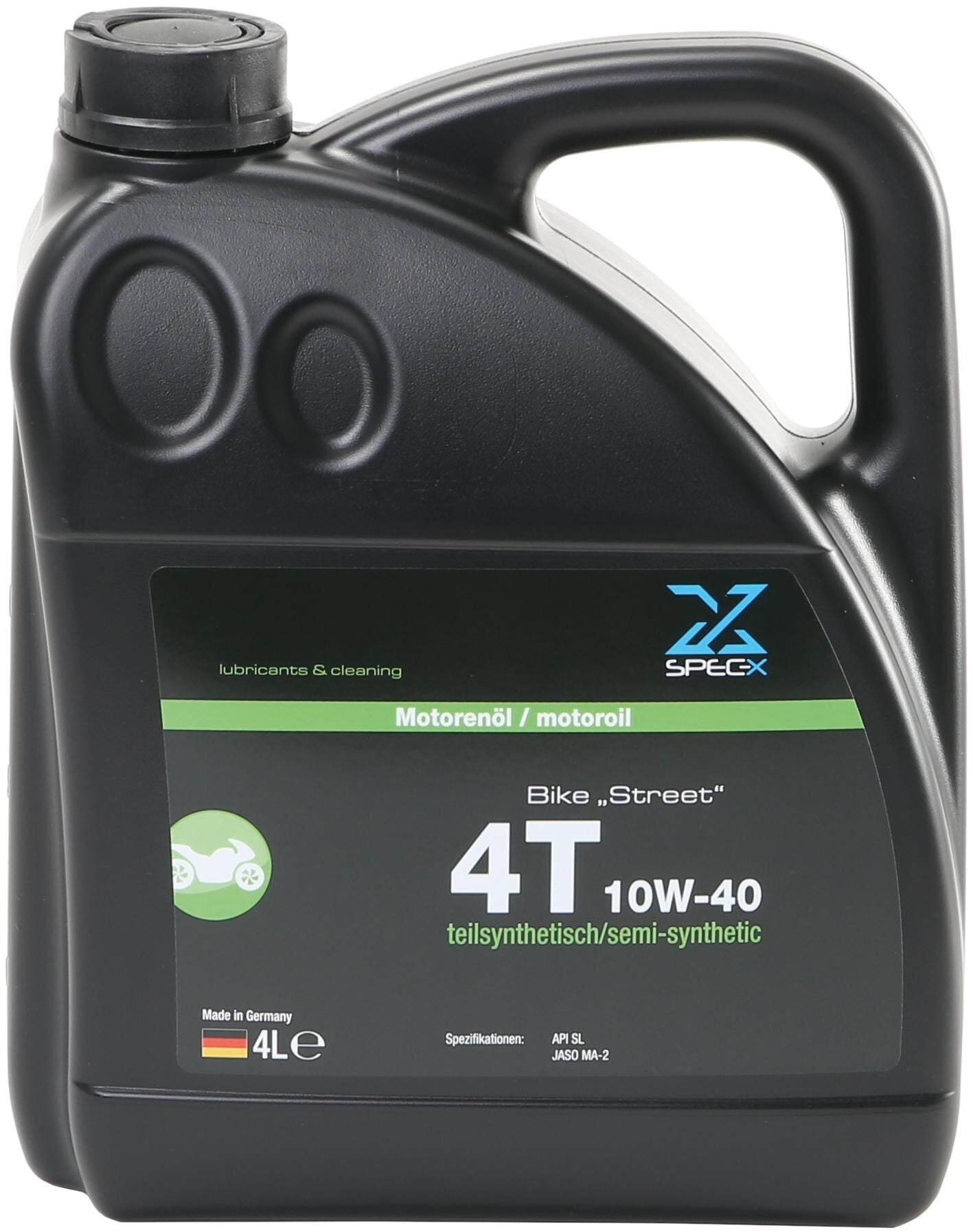 Spec-x motoröl bike 4t street motor oil 4t 10w-40 stre 4l bike