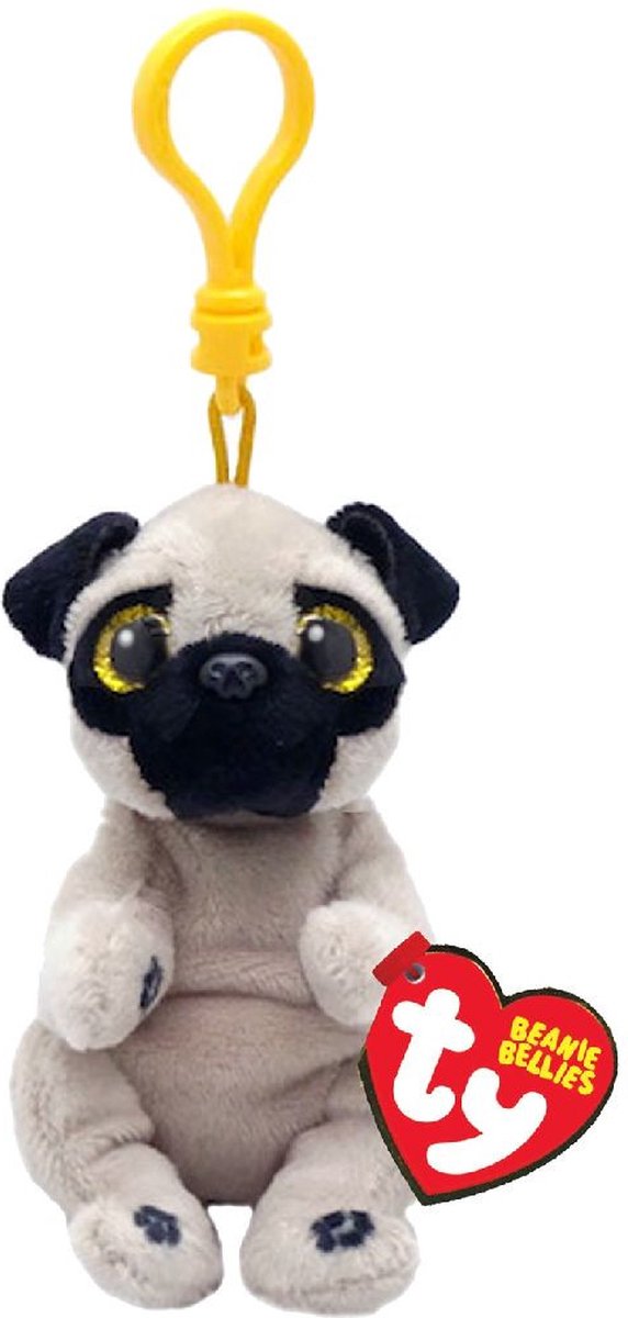 Ty Beanie Baby's buikclip Izzy Dog, 10 cm