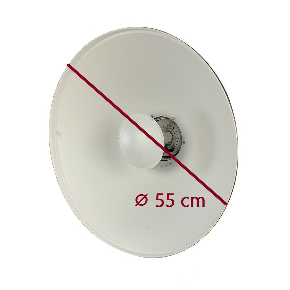 Studioking white beauty dish SK-BD550W 55 cm with honeycomb grid
