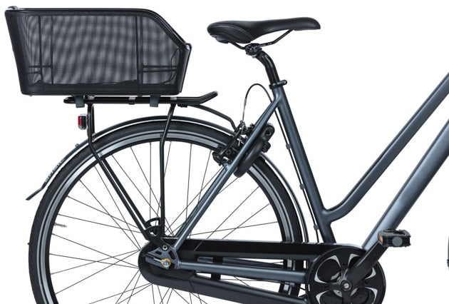 Basil Cento Tech Fiber WSL - fietsmand - achterop - solid zwart