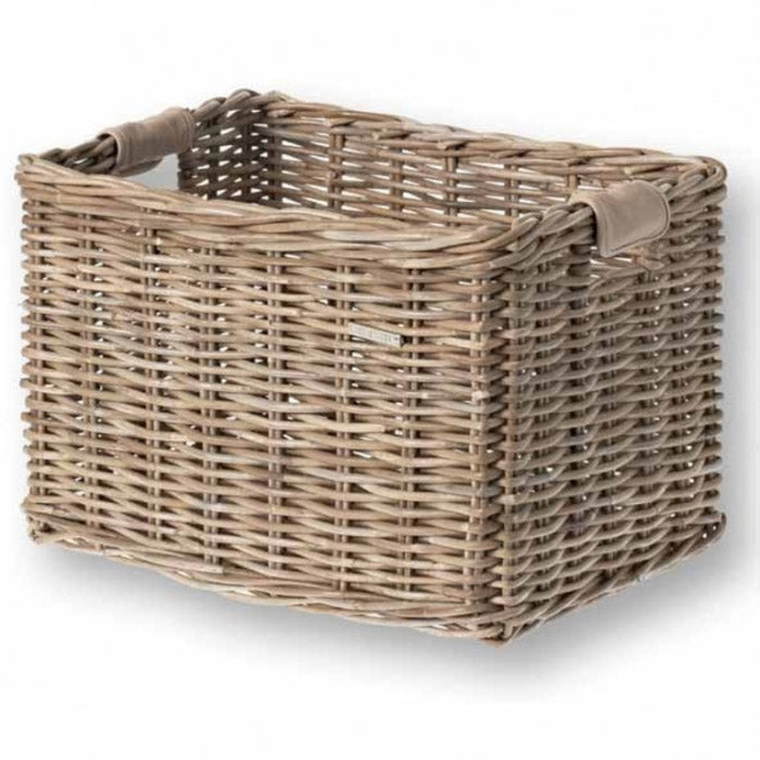 Rotan fietsmand Basil Dorset groot 37 x 48 x 27 cm - natuurgrijs