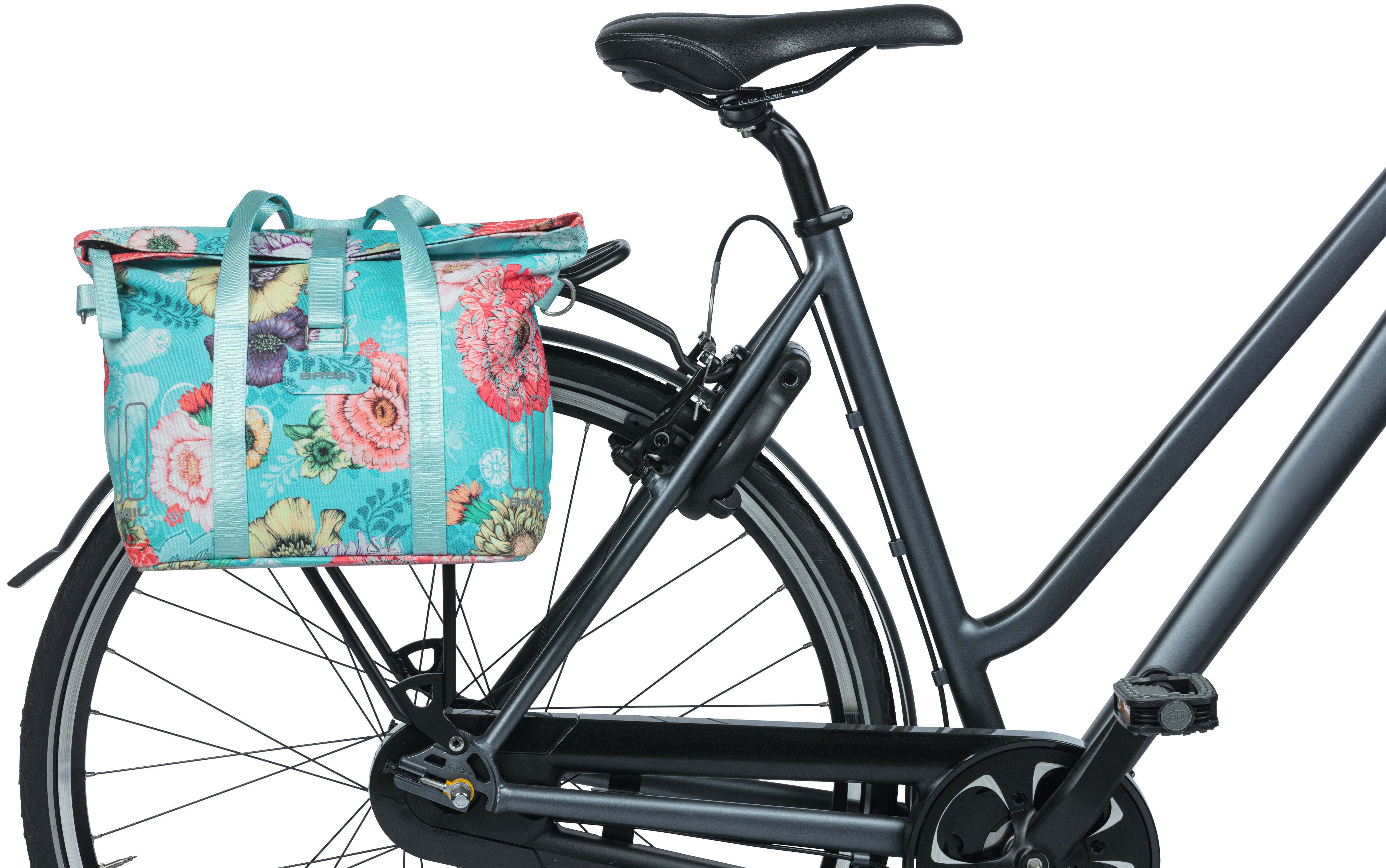 Basil Bloom Field fietshandtas MIK-KF-haak, blauw, 8-11L