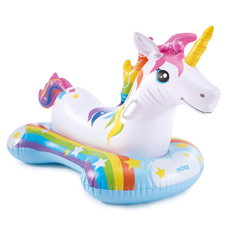 Intex 57552np eenhoorn ride-on 163x86 cm